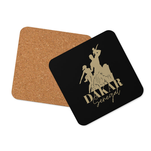 African Renaissance Monument Black Coaster - Asali Origins