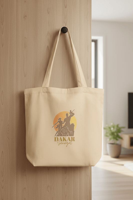 African Renaissance Monument Sunset Tote Bag - Asali Origins