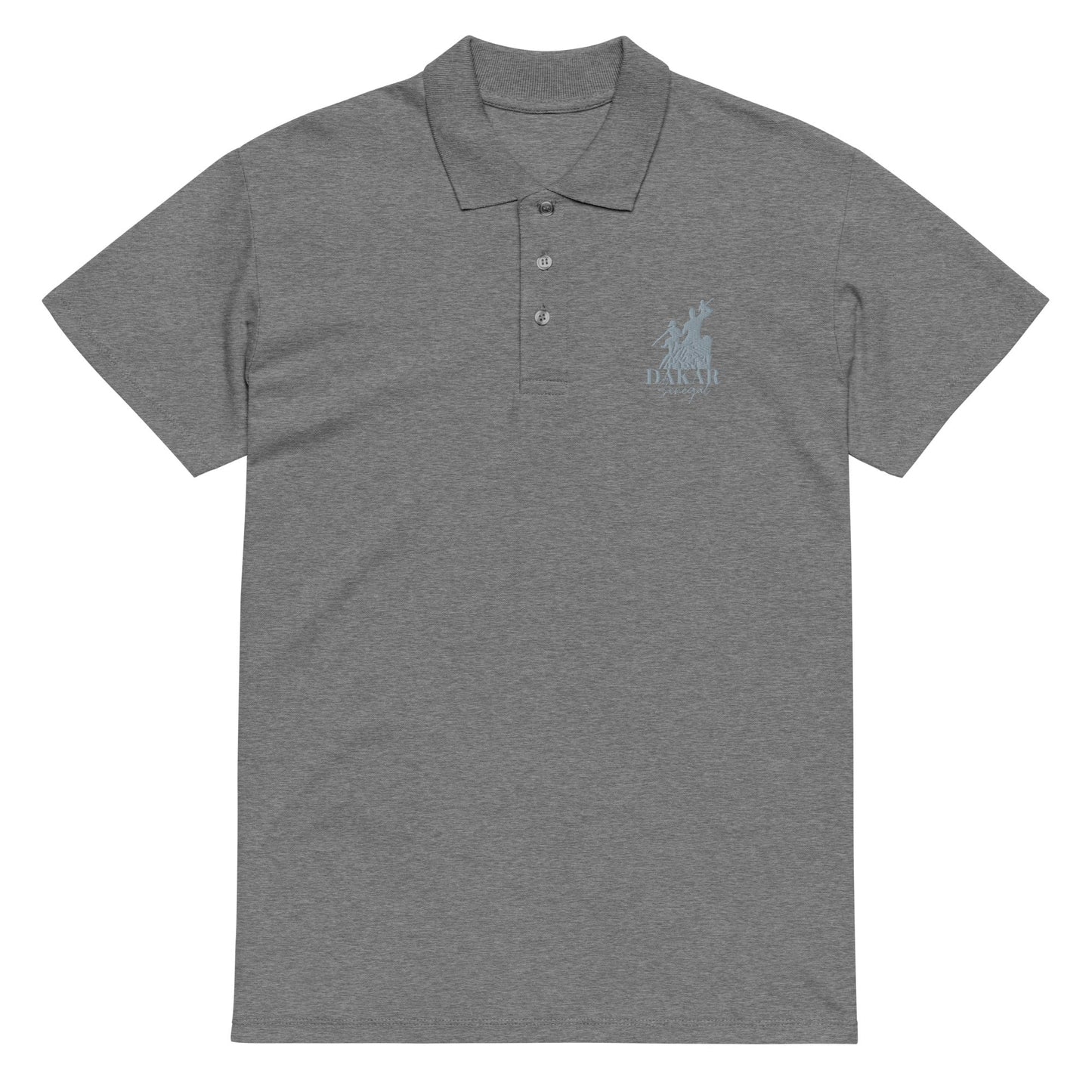 African Renaissance Monument Unisex Polo Shirt (Silver) - Asali Origins