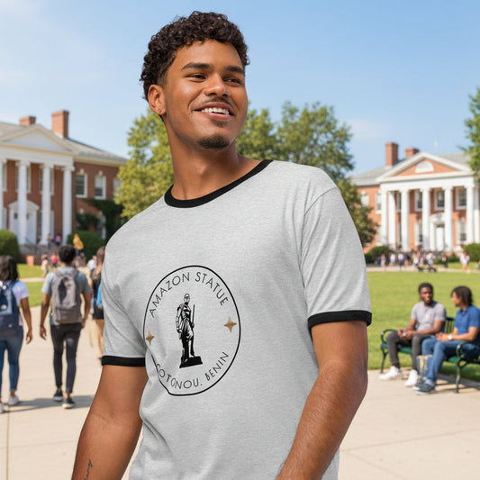 Amazon Statue Unisex Ringer T-shirt - Asali Origins