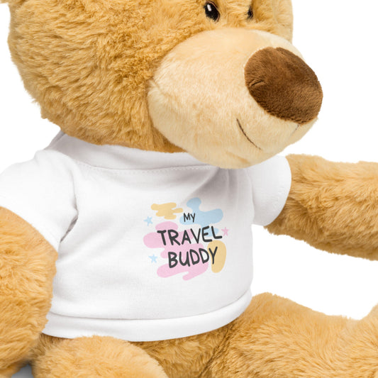 My Travel Buddy Teddy Bear Pastel Shirt - Asali Origins