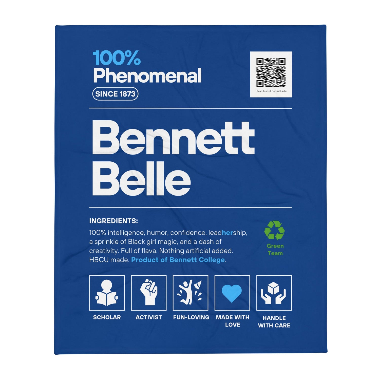 Bennett College Bennett Belle Throw blanket