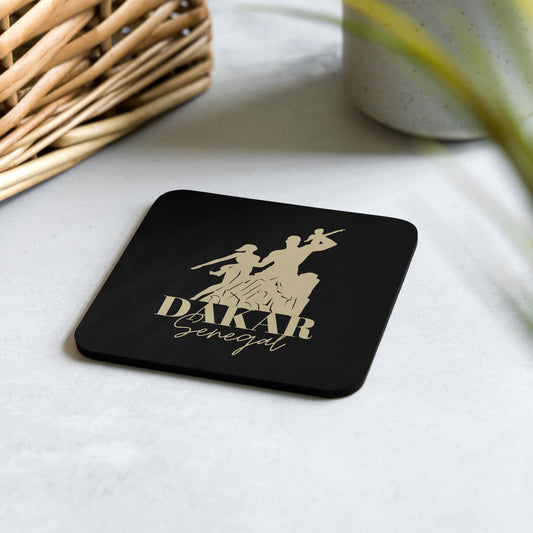 African Renaissance Monument Black Coaster - Asali Origins