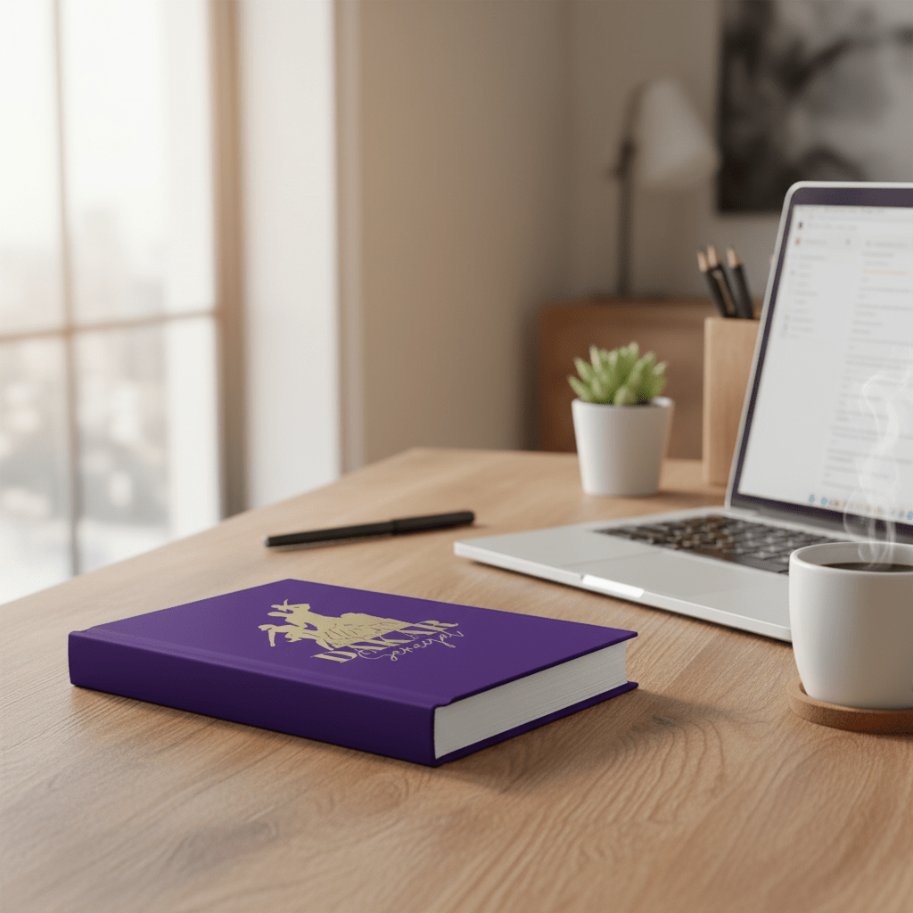 African Renaissance Monument Hardcover Journal - Purple - Asali Origins