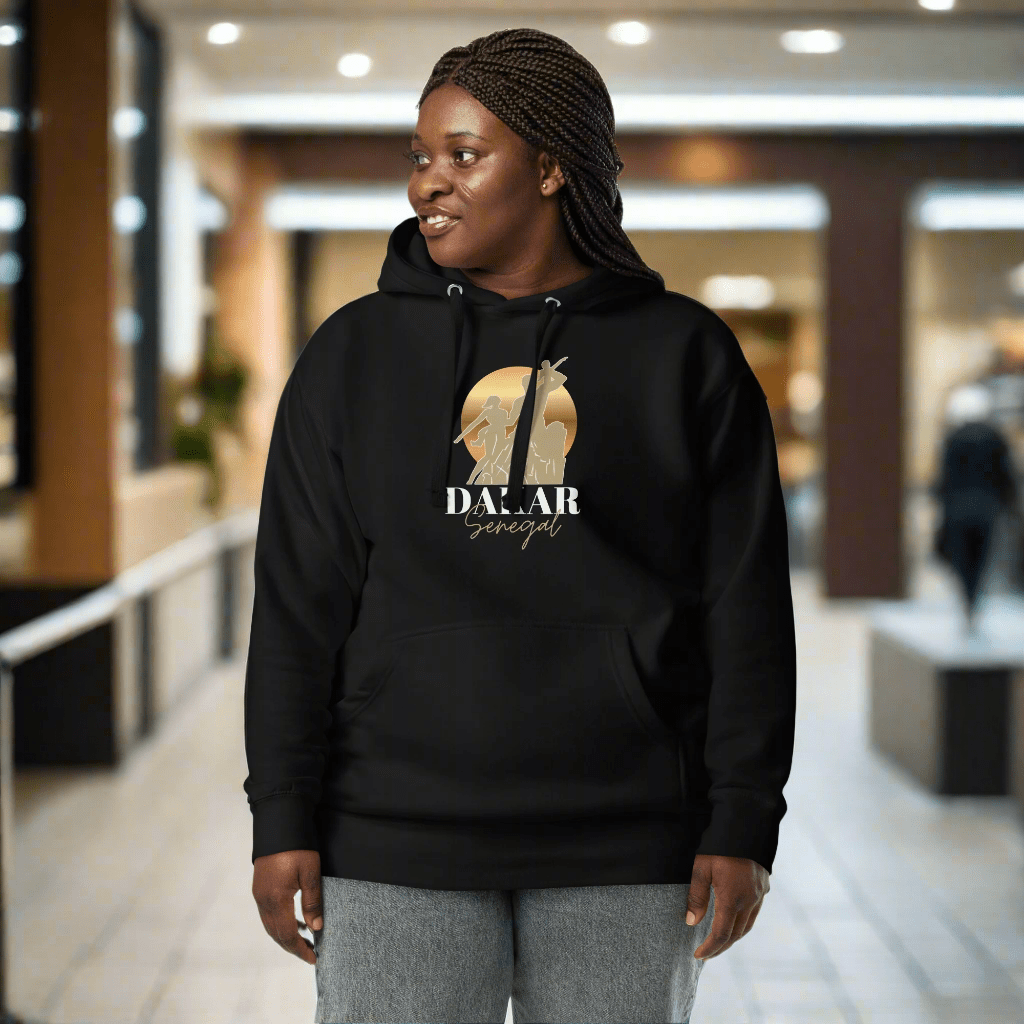 African Renaissance Monument Unisex Luxe Hoodie - Asali Origins