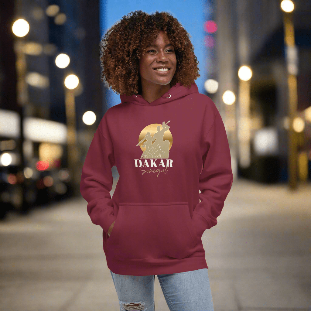 African Renaissance Monument Unisex Luxe Hoodie - Asali Origins