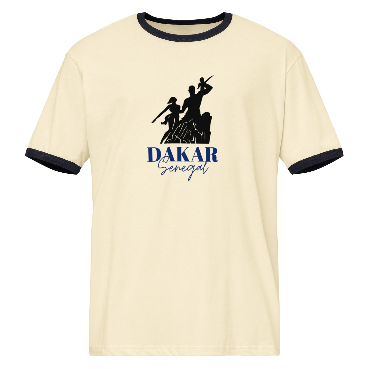 African Renaissance Monument Unisex Ringer T-shirt - Asali Origins