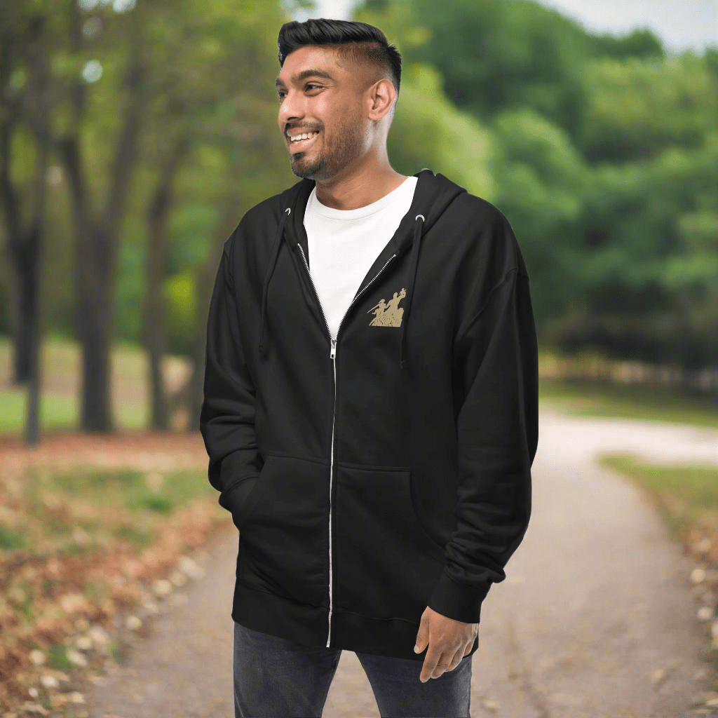 African Renaissance Monument Unisex Zip Up Hoodie - Asali Origins