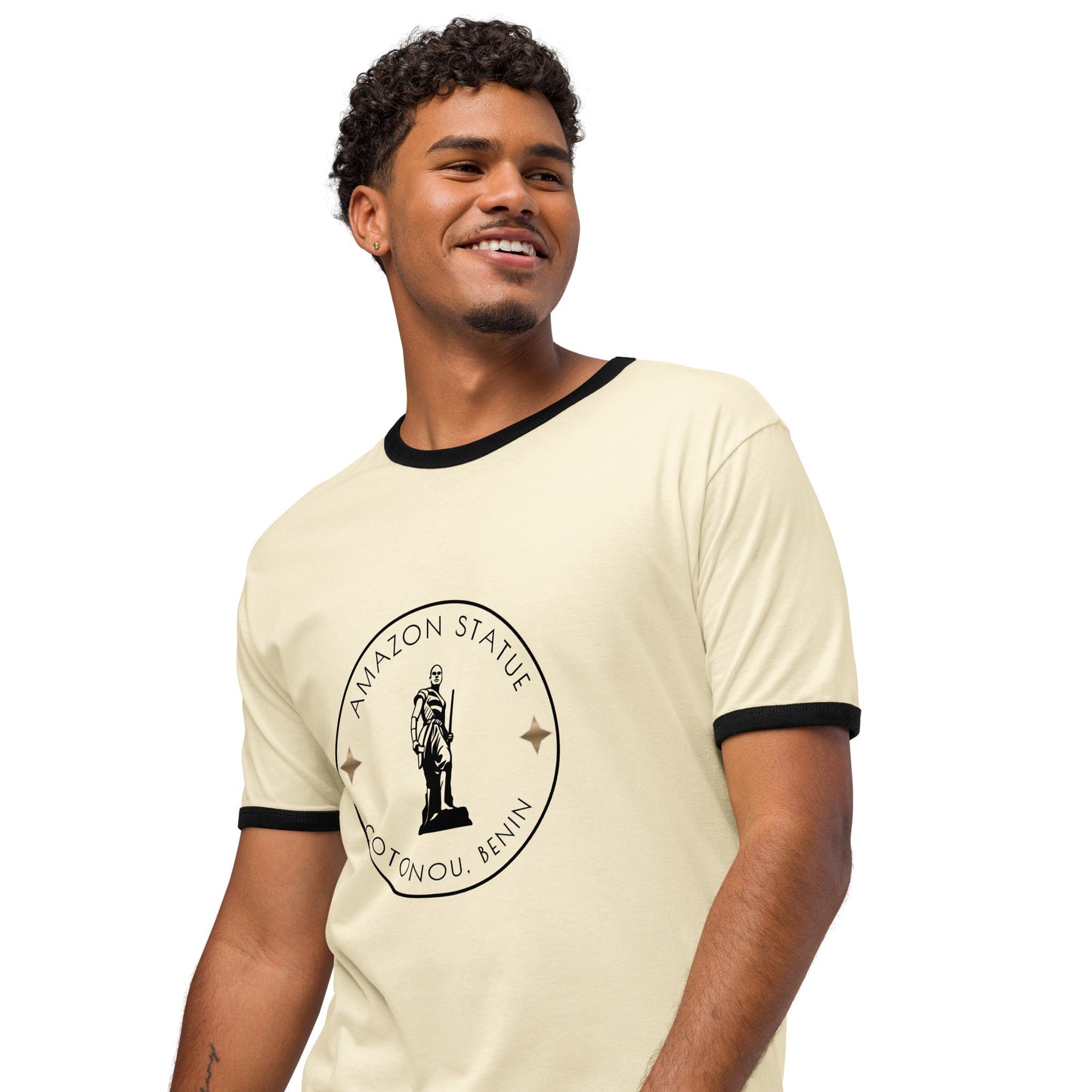 Amazon Statue Unisex Ringer T-shirt - Asali Origins