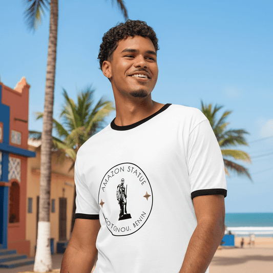 Amazon Statue Unisex Ringer T-shirt - Asali Origins