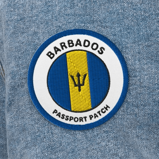 Barbados Embroidered Passport Patch - Asali Origins