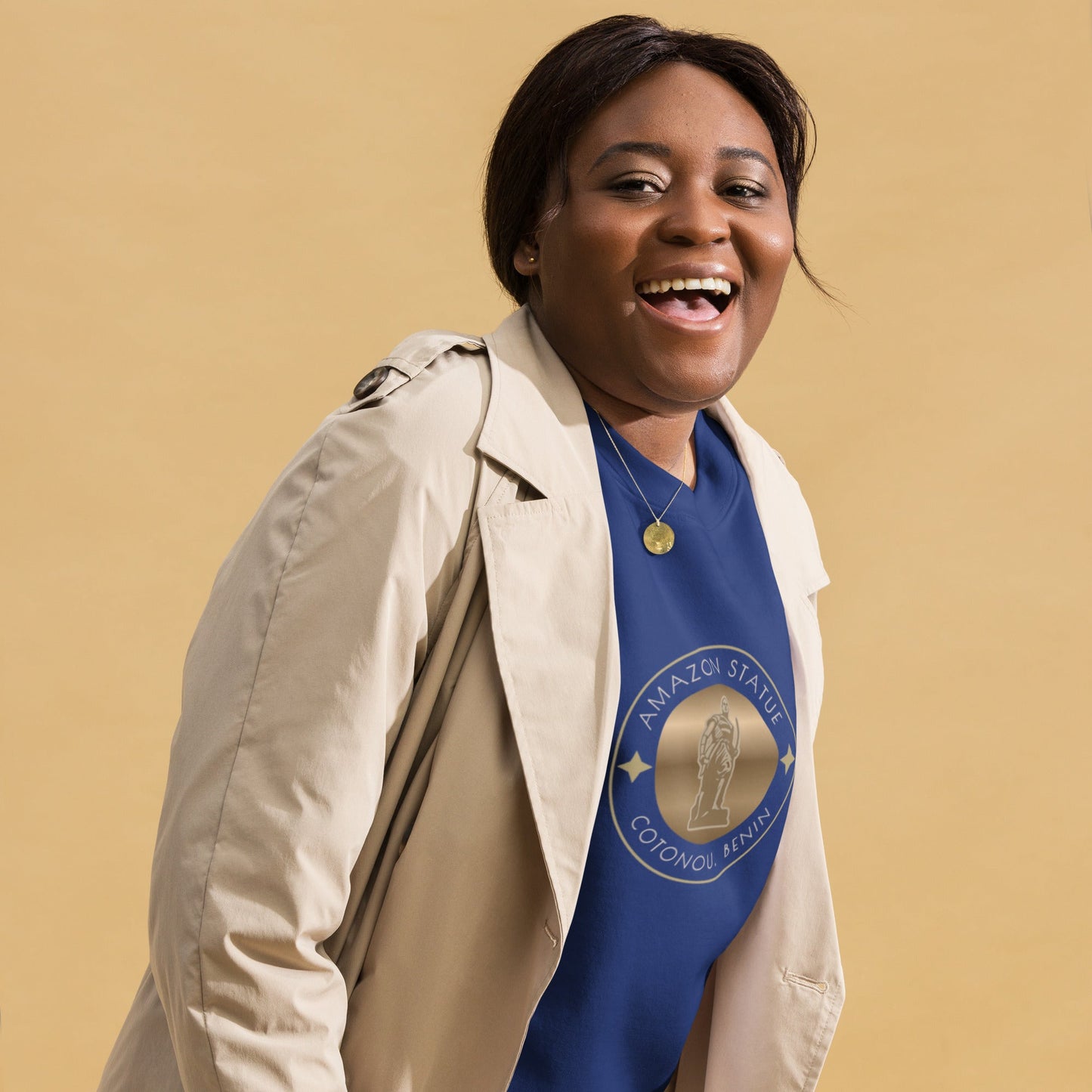 Benin Amazon Statue Unisex Premium Sweatshirt - Asali Origins