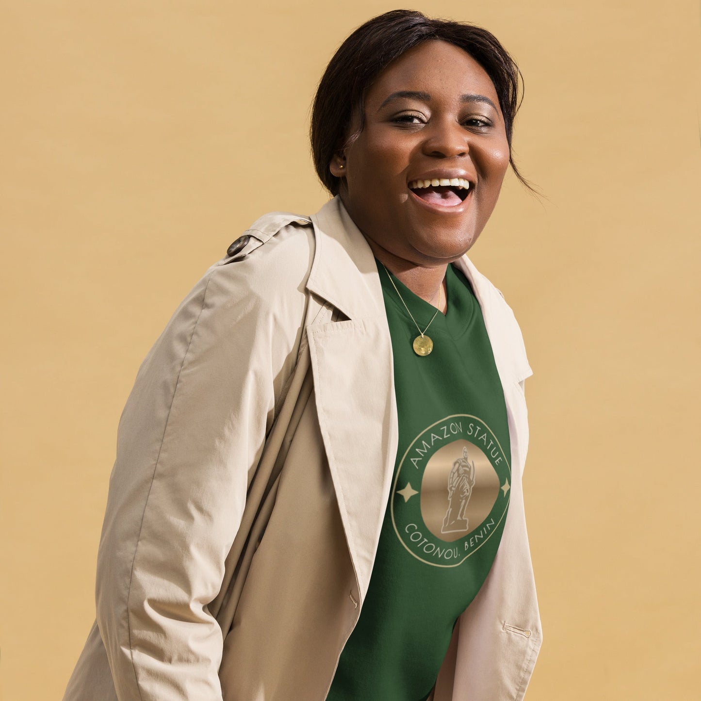 Benin Amazon Statue Unisex Premium Sweatshirt - Asali Origins