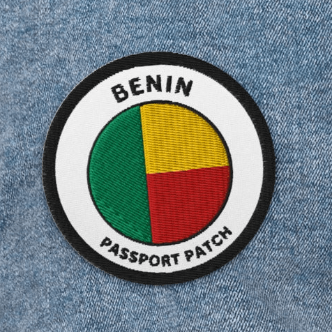 Benin Embroidered Passport Patch - Asali Origins