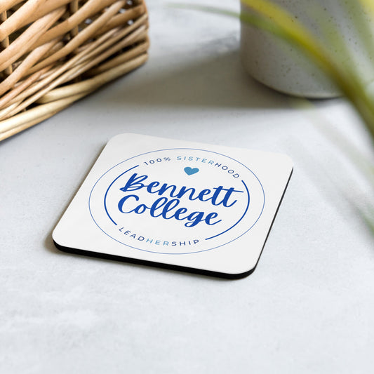 Bennett College White Cork - back Coaster - Asali Origins