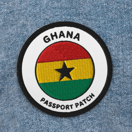 Ghana Embroidered Passport Patch - Asali Origins