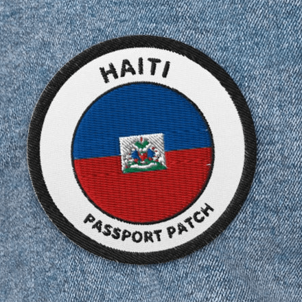 Haiti Embroidered Passport Patch - Asali Origins