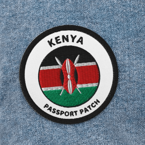 Kenya Embroidered Passport Patch - Asali Origins