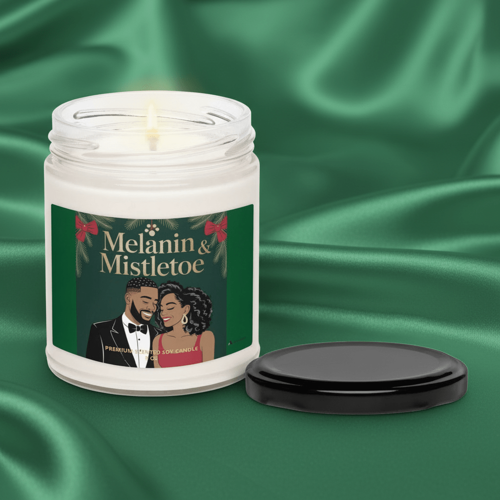 Melanin & Mistletoe Scented Soy Candle - Asali Origins