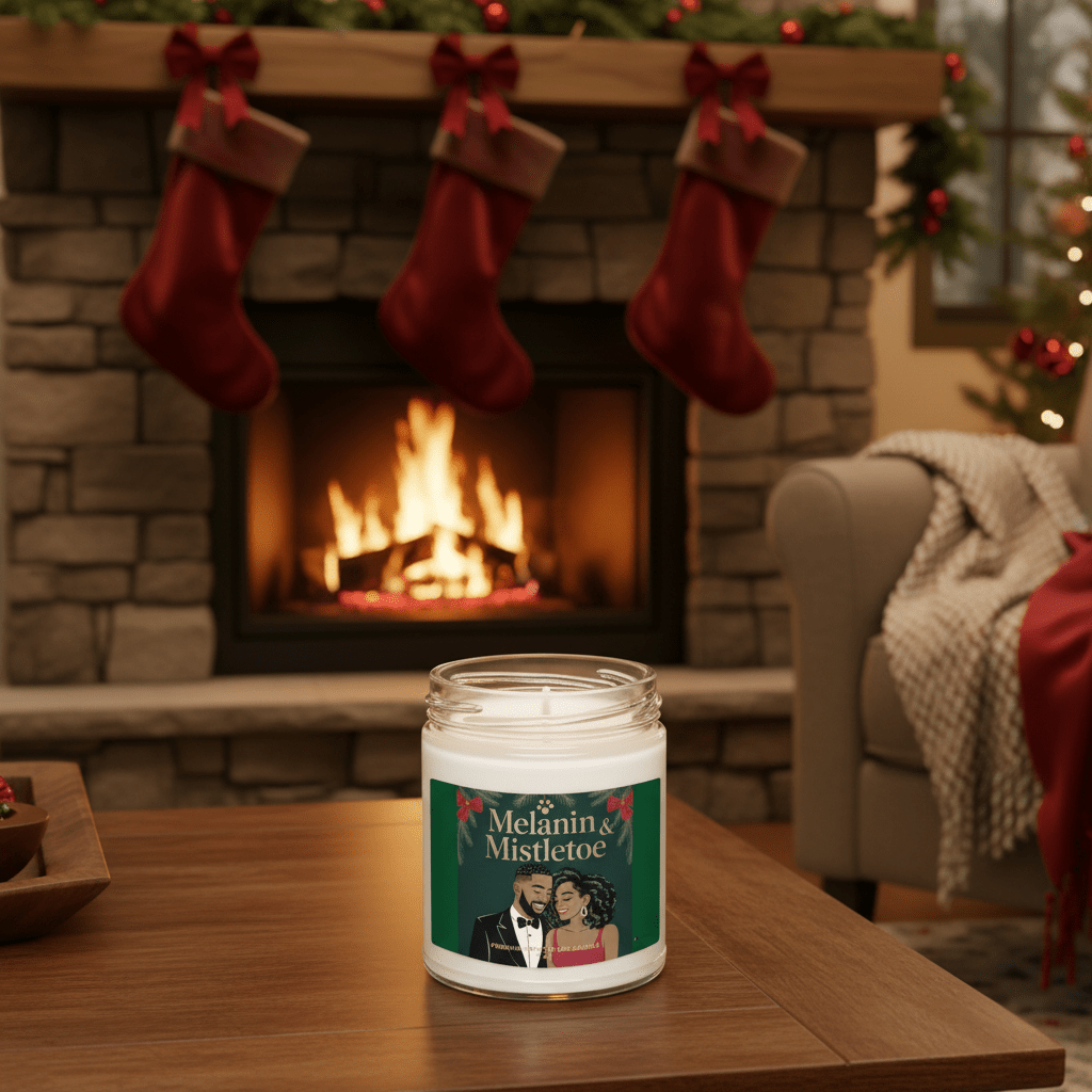 Melanin & Mistletoe Scented Soy Candle - Asali Origins