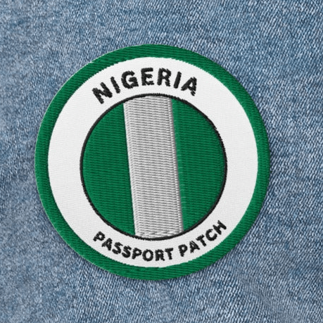 Nigeria Embroidered Passport Patch - Asali Origins