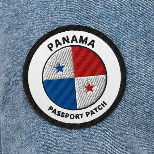 Panama Embroidered Passport Patch - Asali Origins