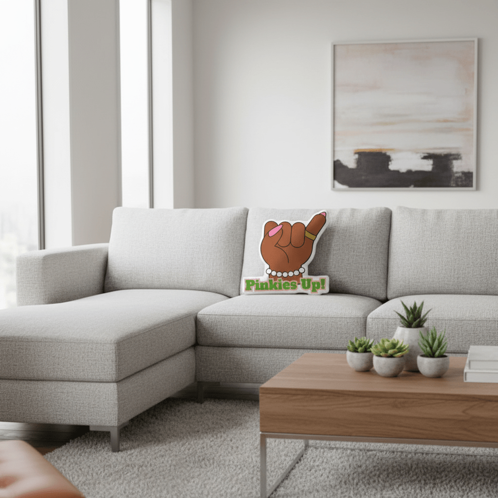 Pinkies Up Custom - shaped Pillow - Asali Origins