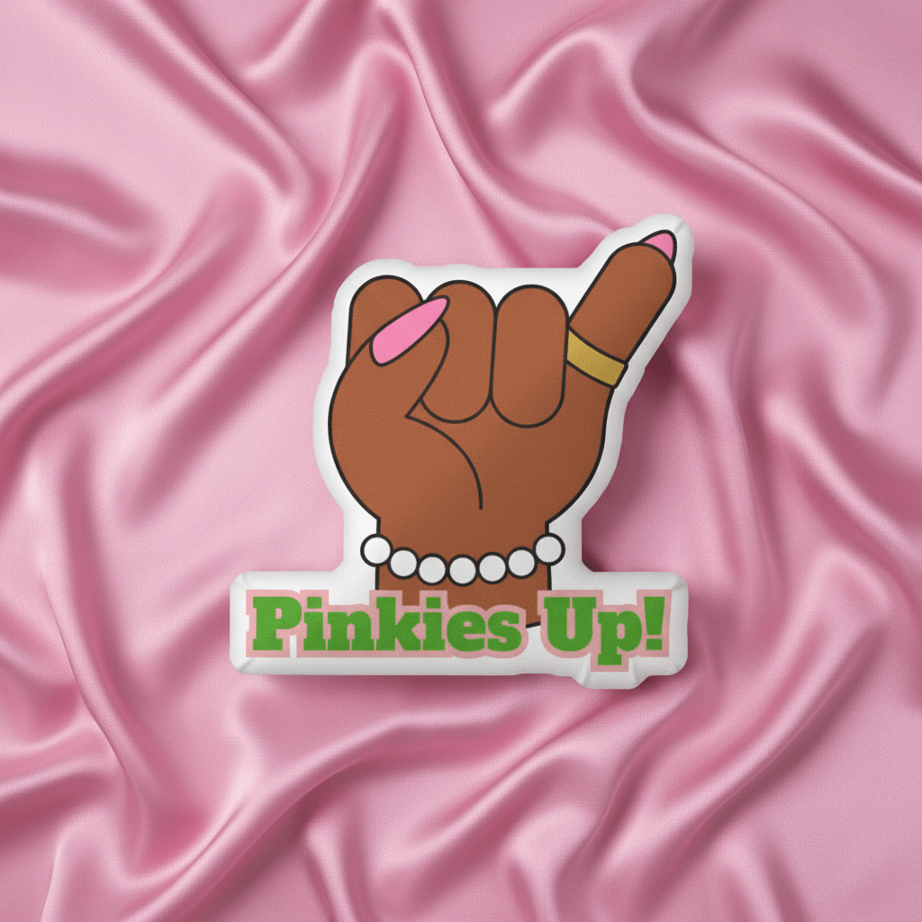 Pinkies Up Custom - shaped Pillow - Asali Origins