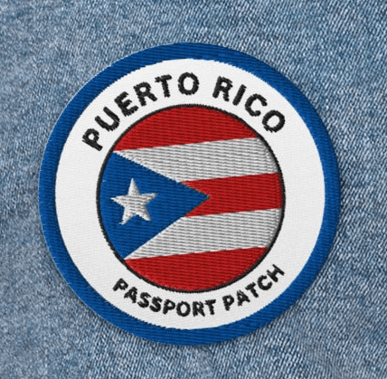 Puerto Rico Embroidered Passport Patch - Asali Origins