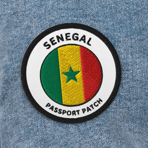 Senegal Embroidered Passport Patch - Asali Origins