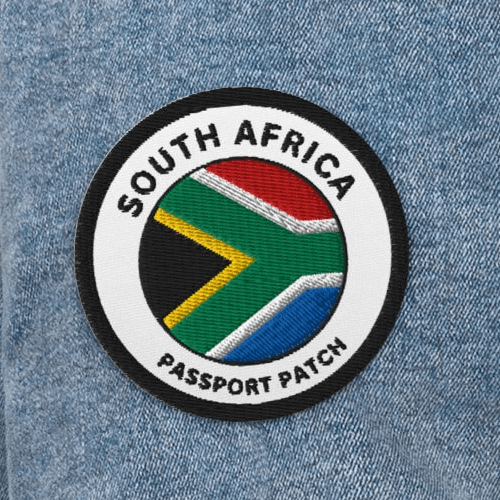 South Africa Embroidered Passport Patch - Asali Origins