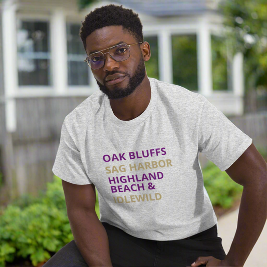 Vintage Vacation Purple & Gold Unisex Classic Tee