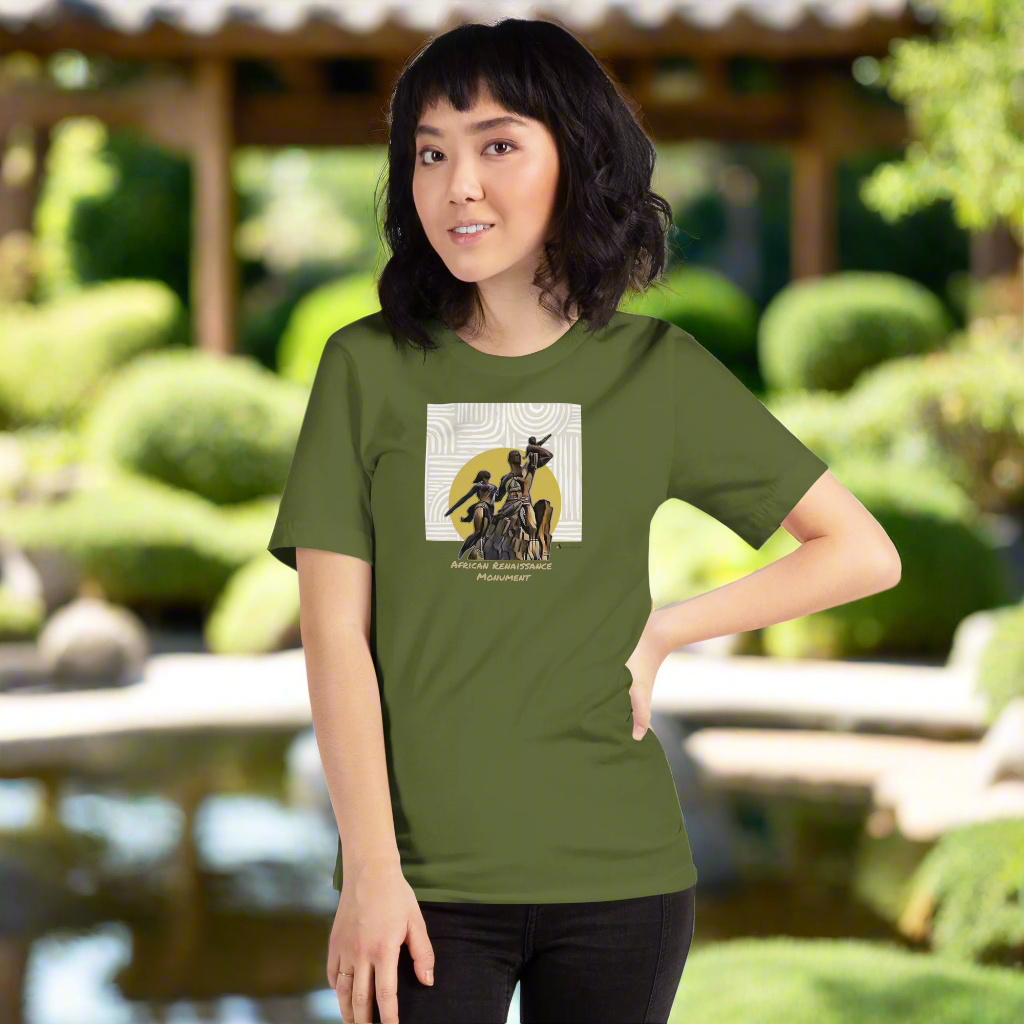 African Renaissance Monument Yellow Sun Unisex T-shirt