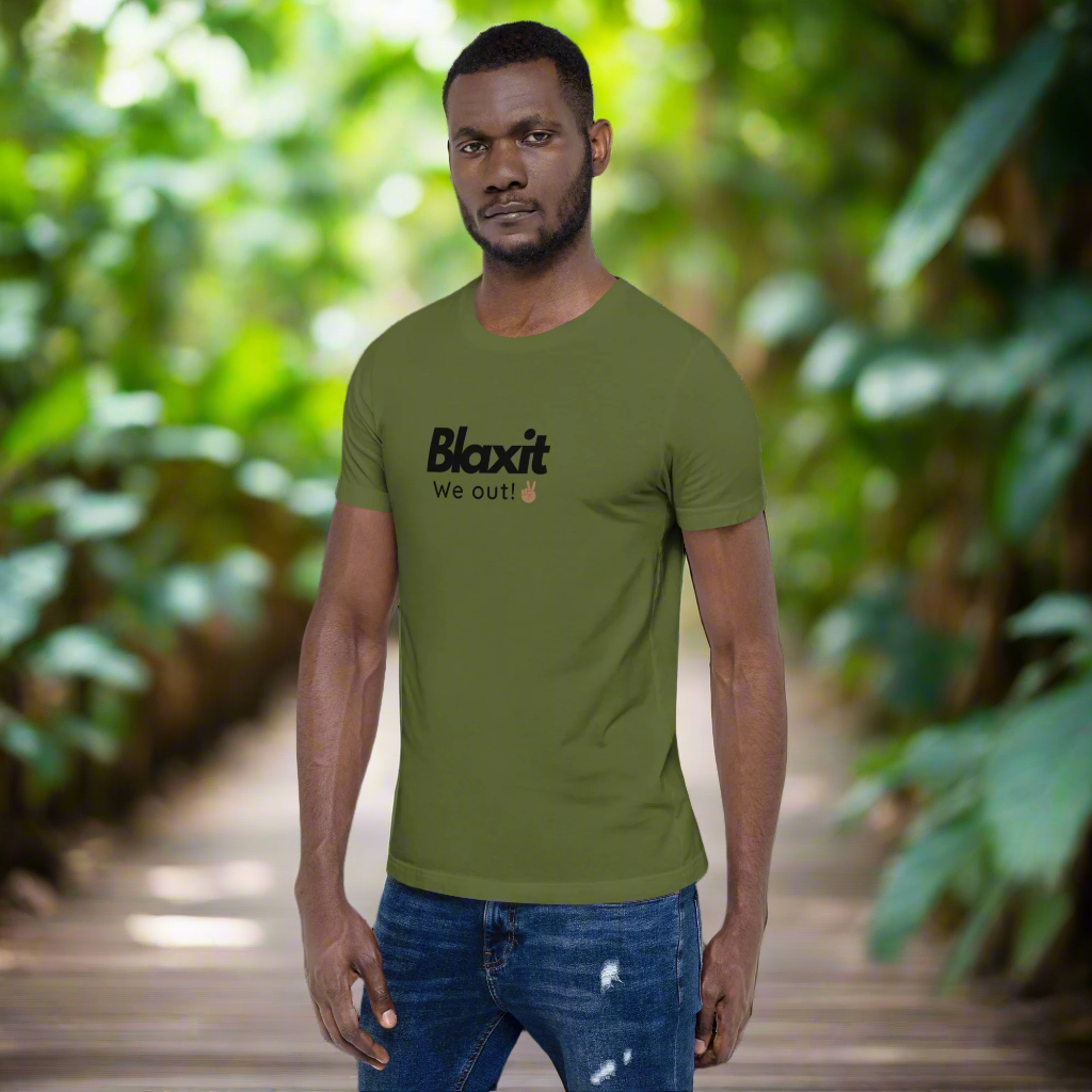 Blaxit: We Out ✌🏾Unisex T-shirt