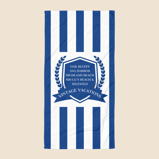 Vintage Vacation Classic Beach Towel - Asali Origins