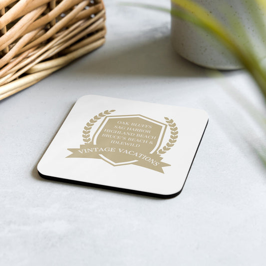 Vintage Vacation Legacy Cork - back Coaster - Asali Origins